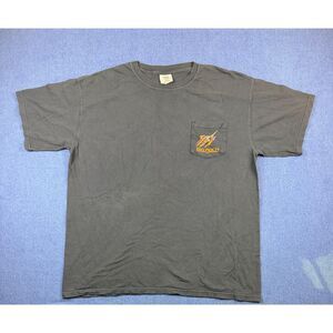 Big Rock Blue Marlin Tournament Comfort Colors Pocket T Shirt Gray XL